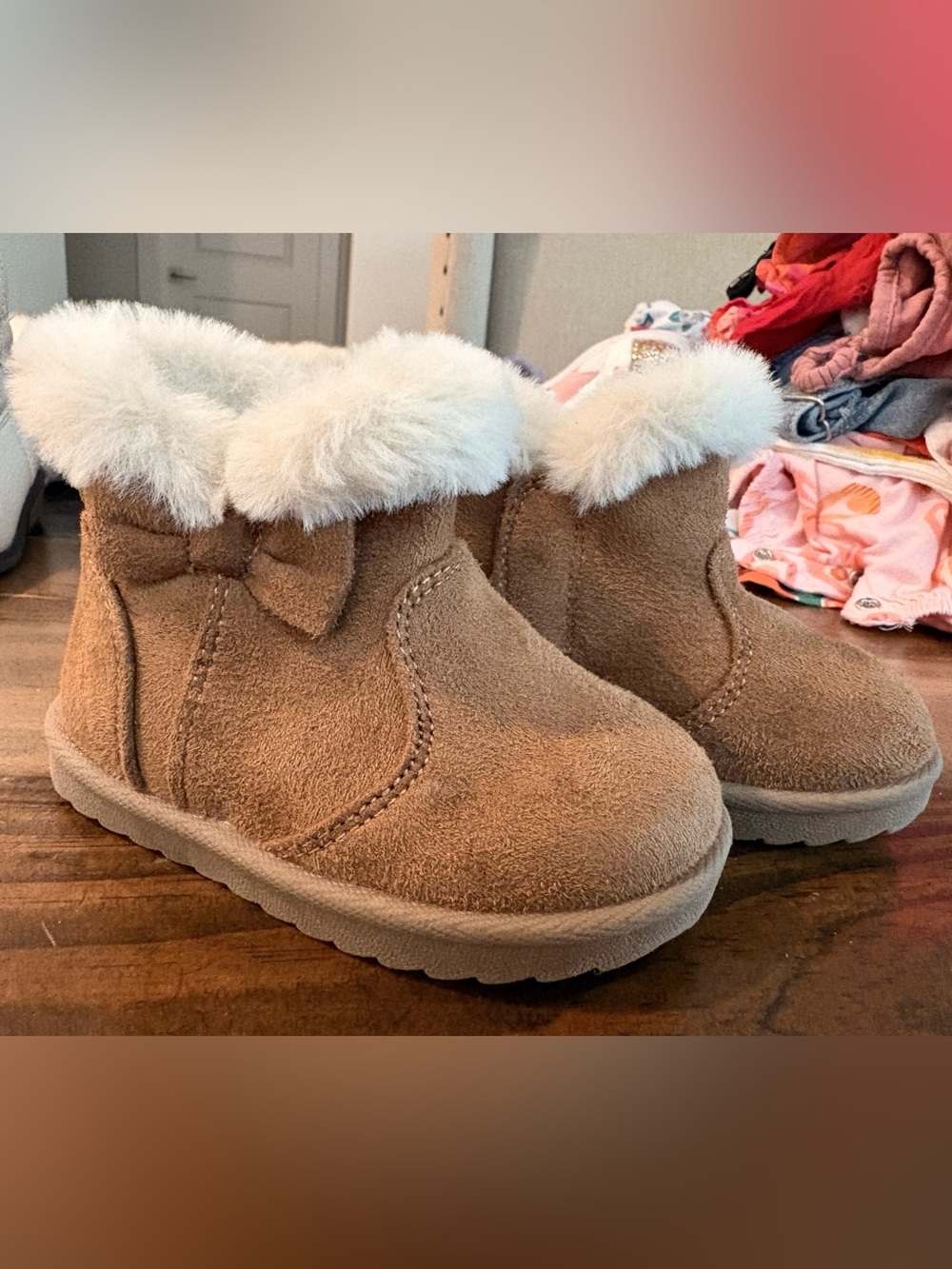 Wonder nation faux suede boots
